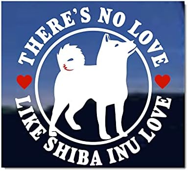 אין אהבה כמו שיבה אינו אהבה | Nickerstickers® Vinyl Shiba inu Dog Window מדבקה